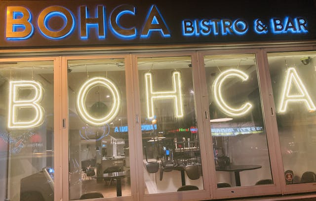 A picture of BOHCA Restaurant Sign (Business Logo)