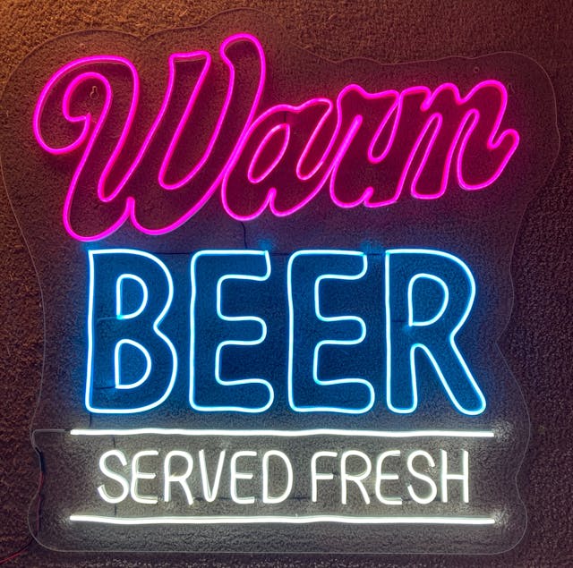 A picture of Warm Beer Served Fresh