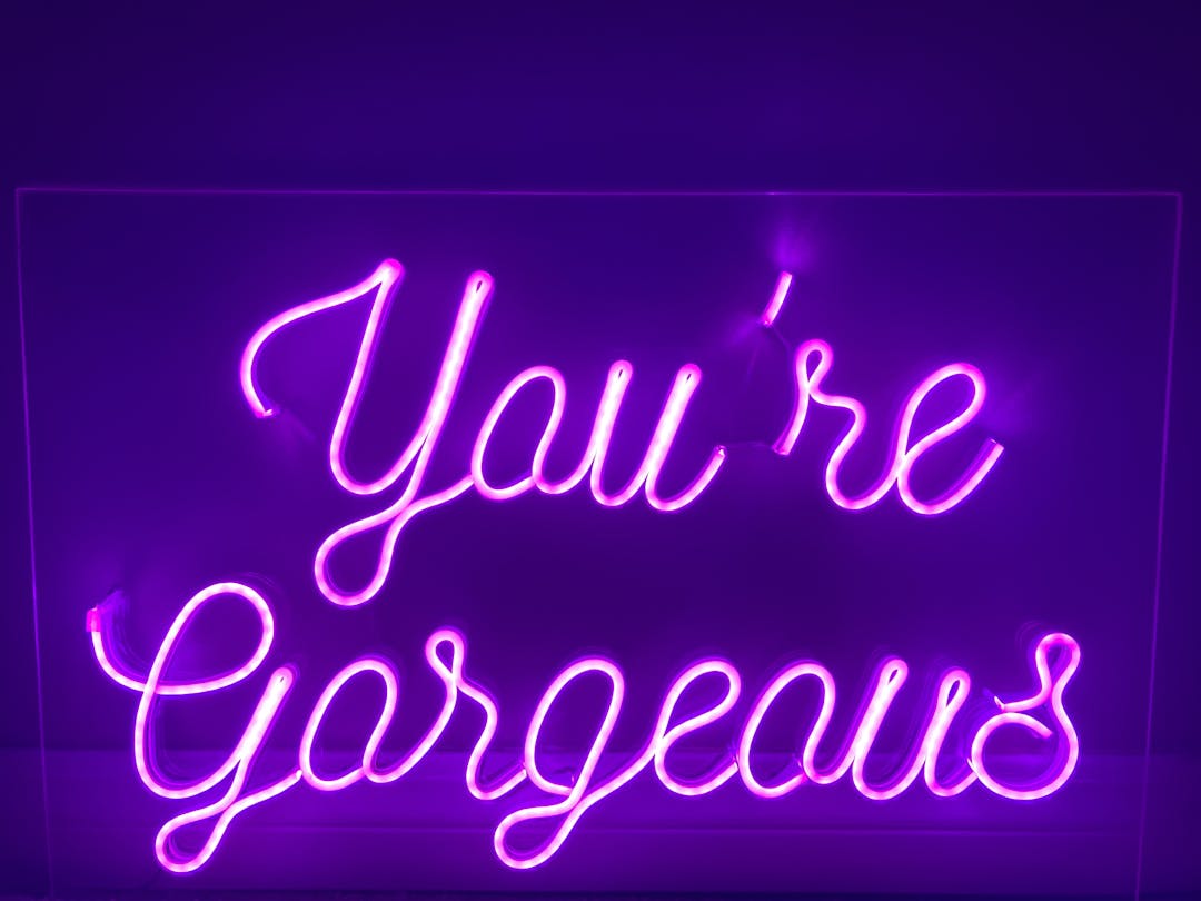 You're Gorgeous Neon Sign